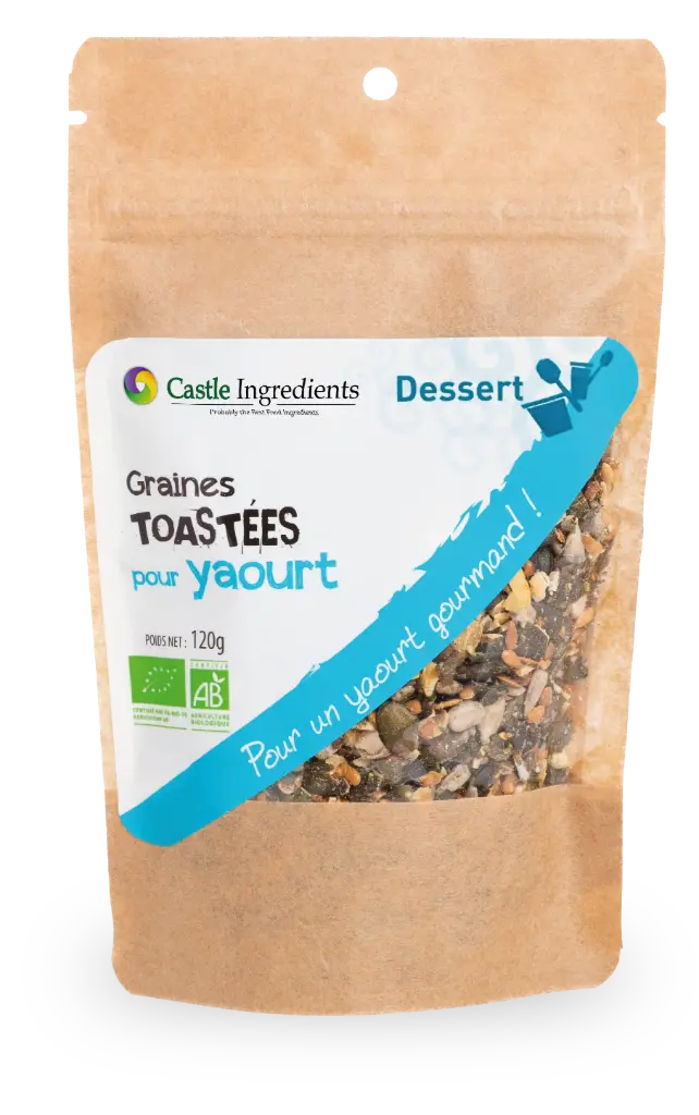 BIOLOGISCHE GEROOSTERDE ZADENMIX VOOR YOGHURT (ZAKJE 120 G)